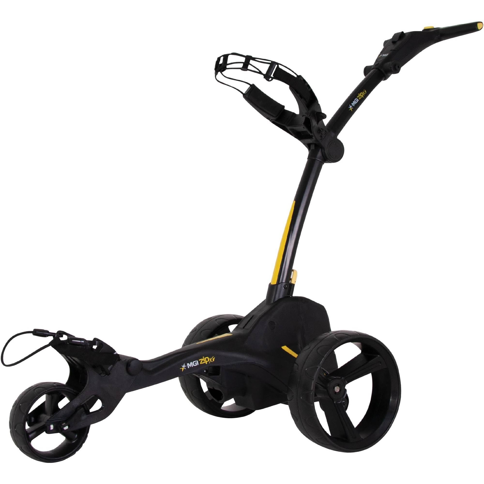 Black Electric Golf Push Cart with Swivel Wheel B13654
