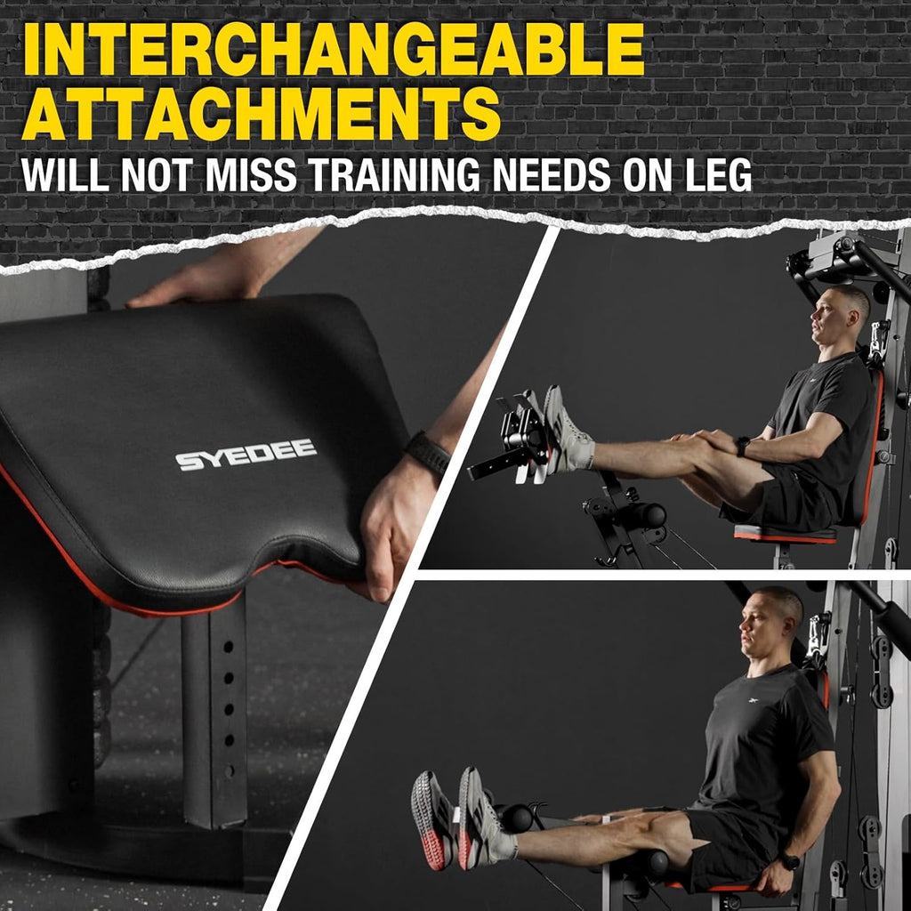 Multifunctional Home Gym Station with 150LBS Weight Stack N85018