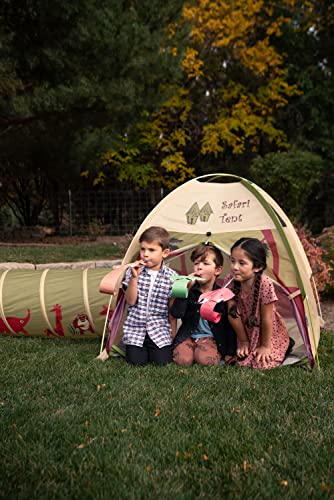Red/Yellow/Blue Kids Dome Tent and Crawl Tunnel Combo R3661