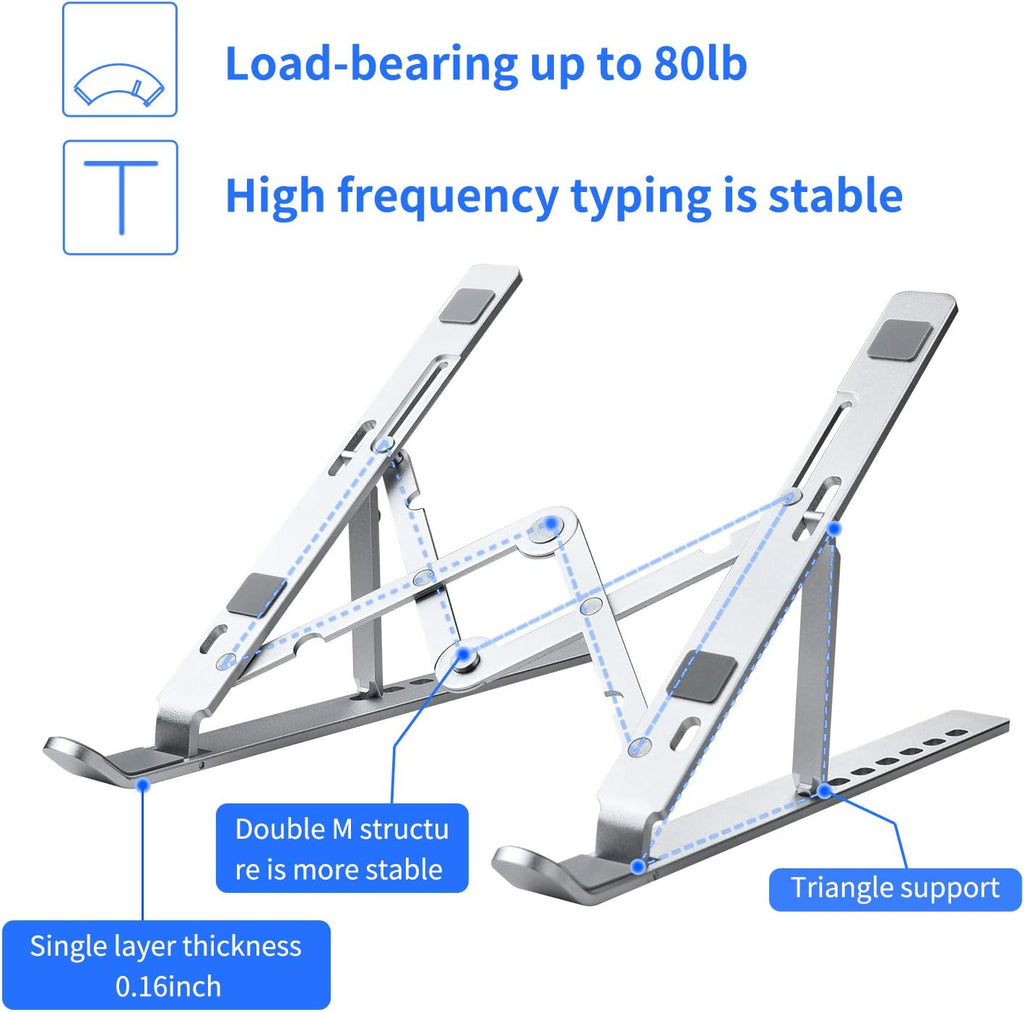 Adjustable Aluminum Laptop Stand 2pcs S951