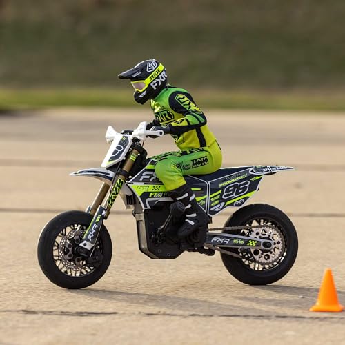 1/4 Super Moto Motorcycle FXR White RTR with Battery and Charger E71715