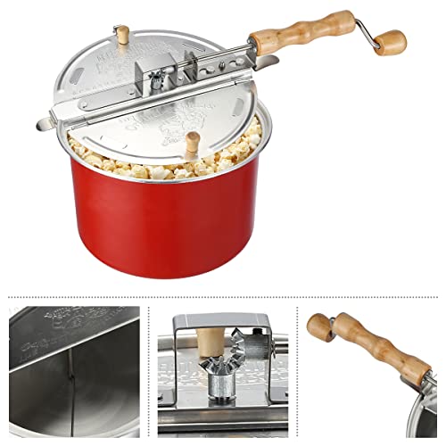 Stainless Steel Stove Top Popcorn Popper, 6 Quart S650