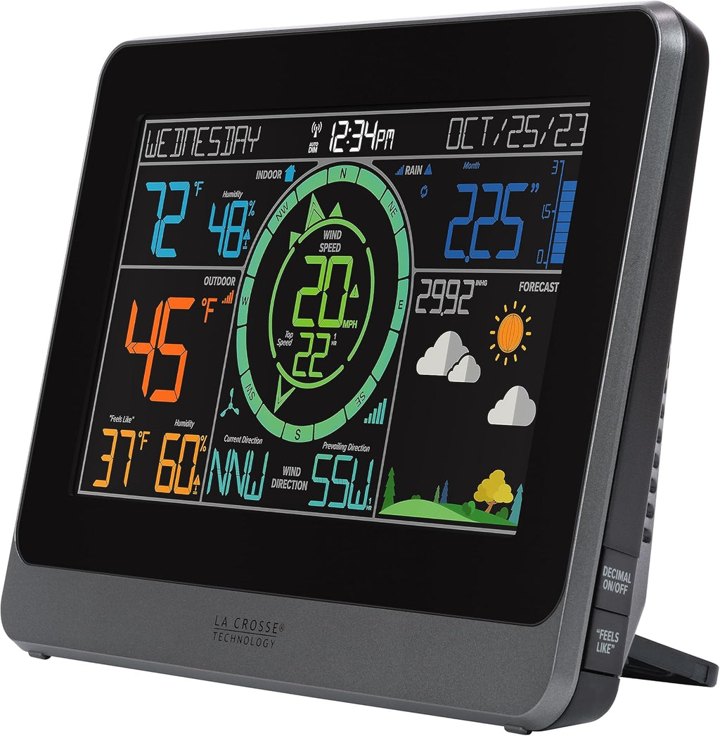 Wireless Color Weather Station with Cyclone Sensor B339