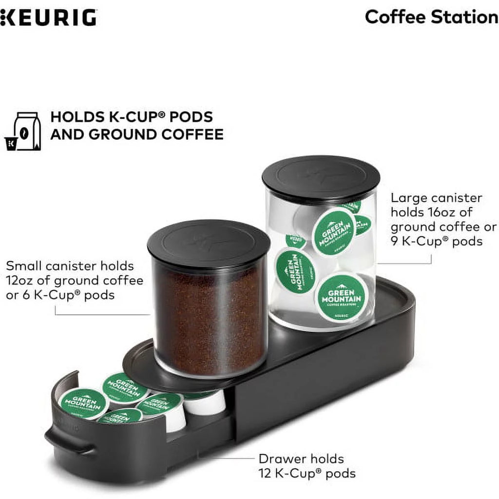 Black Ground Coffee & K-Cup Pod Storage Unit C5365