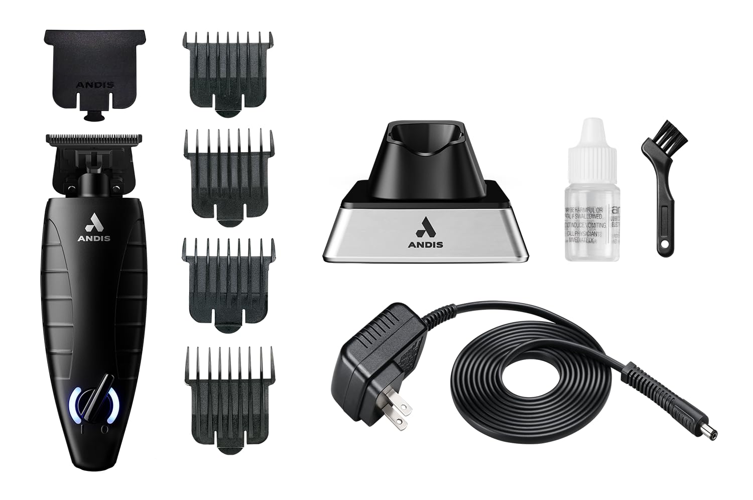 Black Cordless Electric Beard & Hair Trimmer with Charging Stand K6885