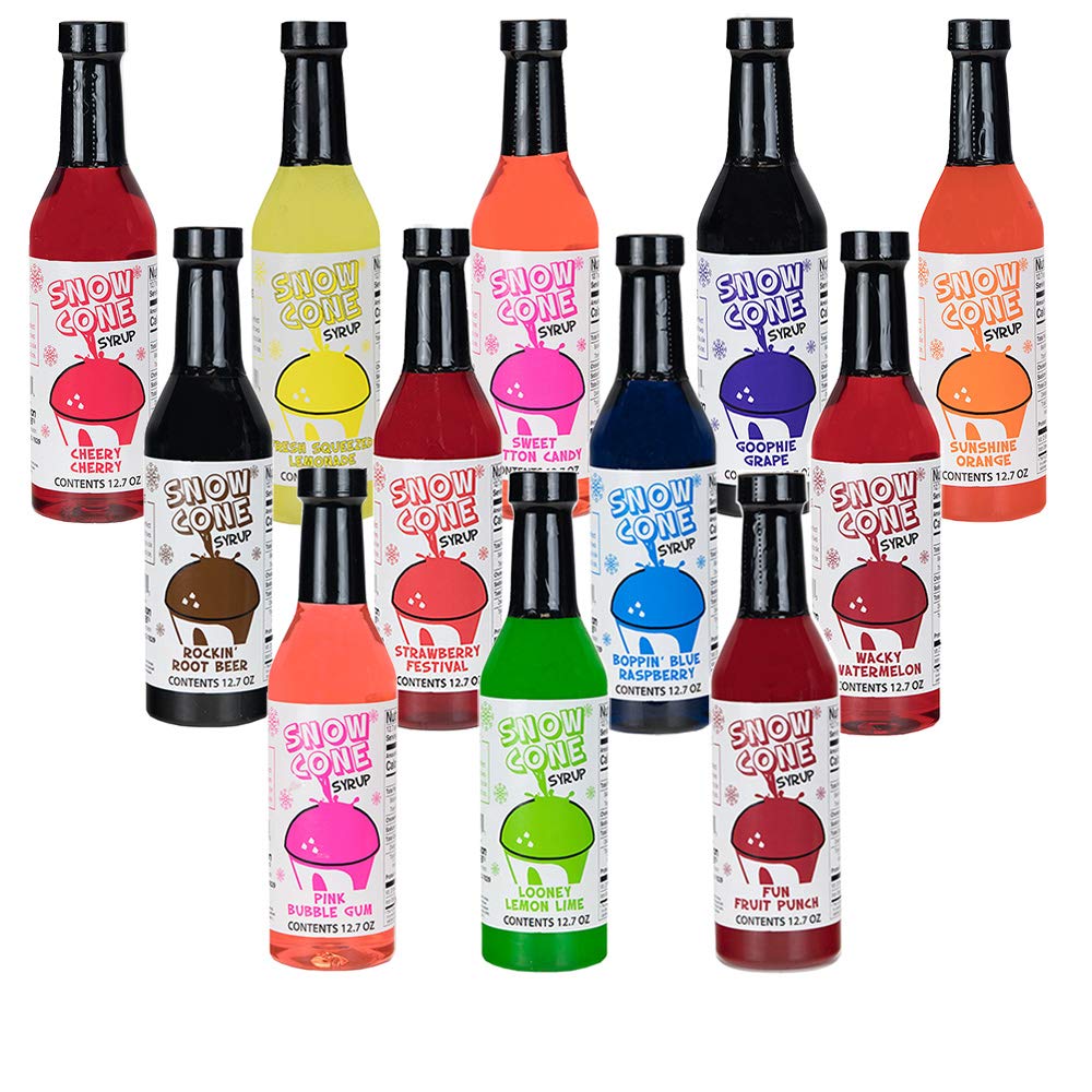 12.7oz Snow Cone Syrups (12 Pack) D7838