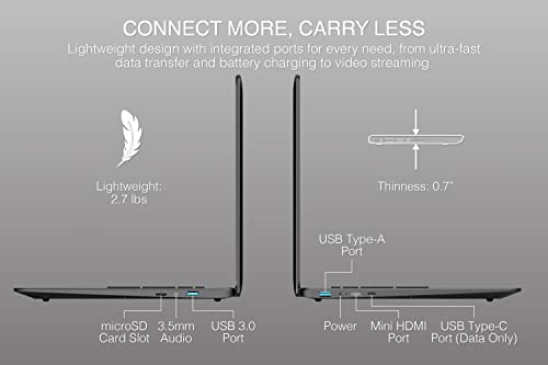 15.6 inch Laptop IPS FHD Intel Celeron N4020 4GB Ram 128GB SSD Windows 11 N342184