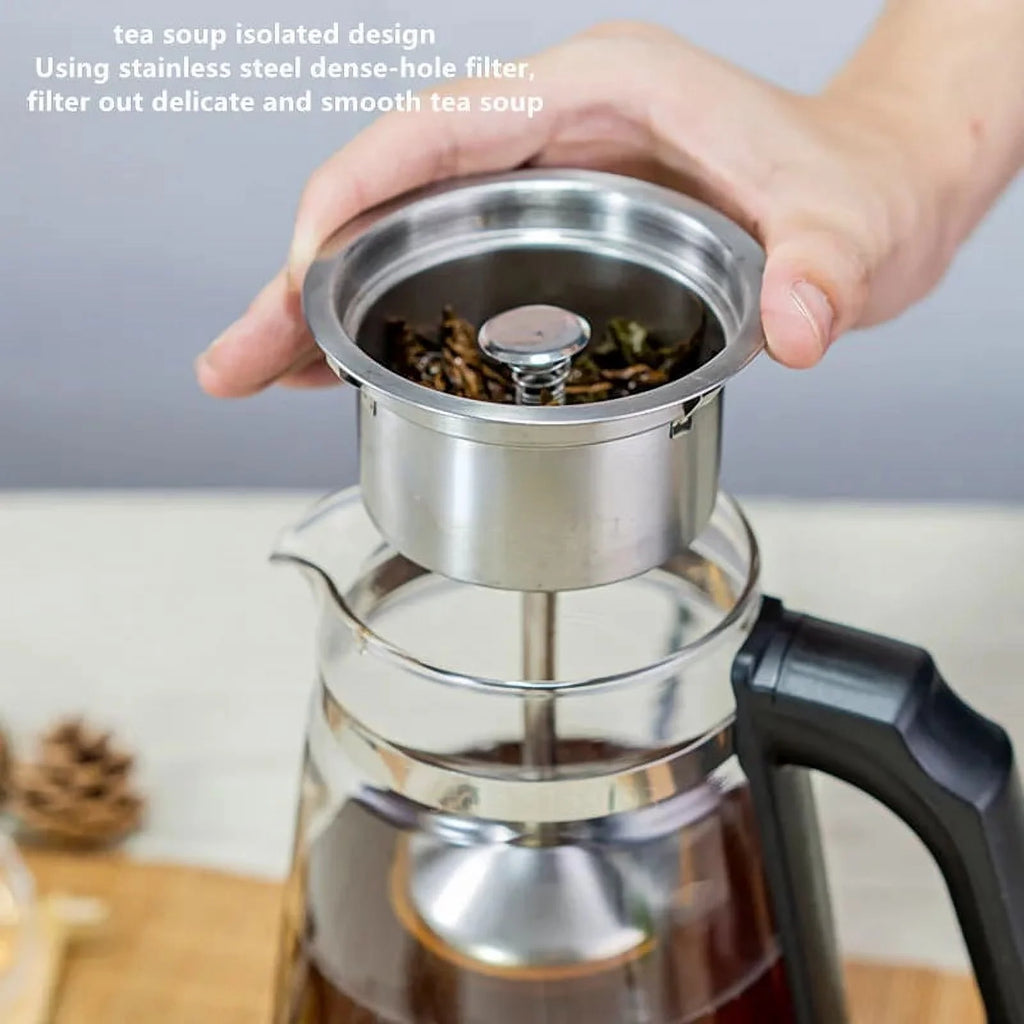 Glass Water Kettle Smart Thermo Pot Coffee Water Boiler Q8951