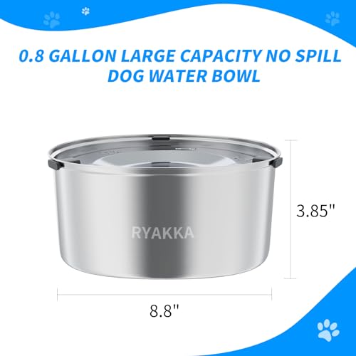No Spill Stainless Steel Dog Water Bowl P863