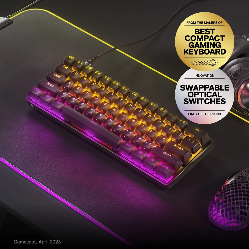 Black 60% Wired Gaming Keyboard with RGB Lighting Z443305