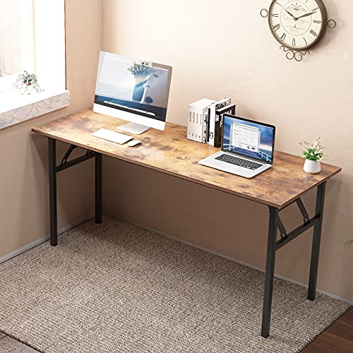Teak Black Small Folding Desk S9758