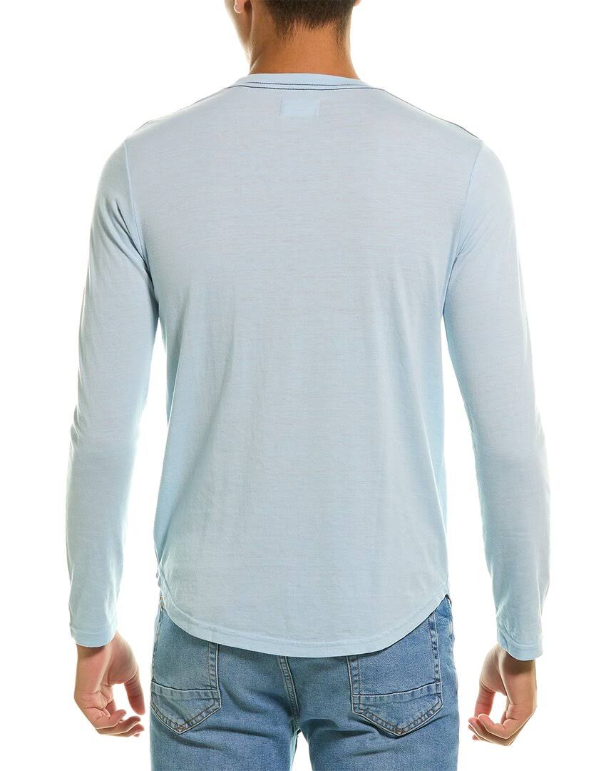 Tri-Blend Scallop Crewneck T-Shirt, Blue T483
