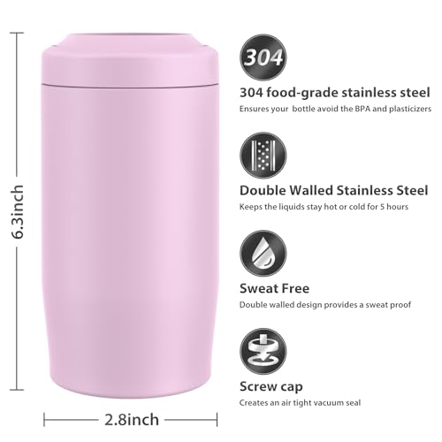4-in-1 Double Wall Stainless Steel Insulated Can Holder (Black) D5152