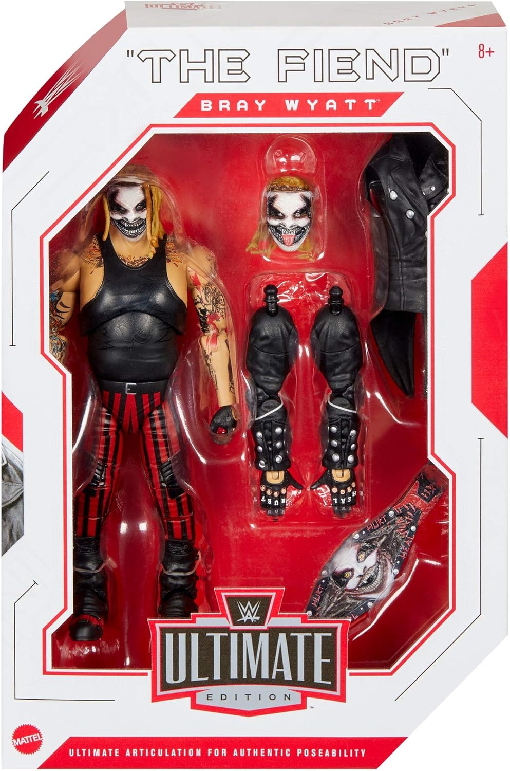 WWE Action Figure 6 in with Interchangeable Jacket and Extra Head W975