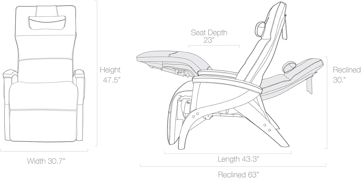 Coffee Leather Zero Gravity Recliner C805587