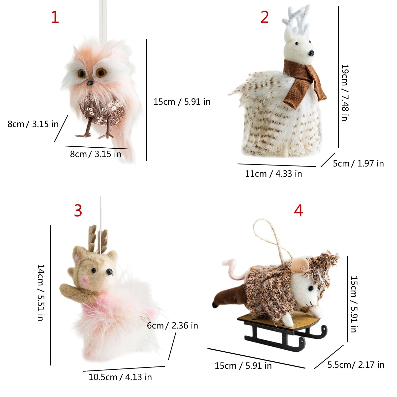 Felt Ornaments Christmas decoration Y66239