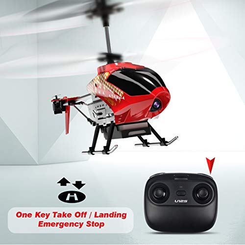 Mini RC Helicopter with Camera (Red) Z76096
