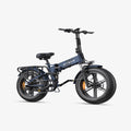 Blue 1200W Peak Power Folding Electric Bike with 20" Fat Tire J86821