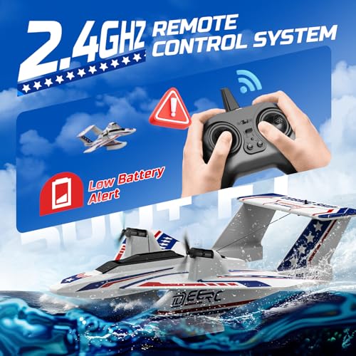 Amphibious Tri-Phibian Aircraft RC Plane with 2 Batteries Z26278