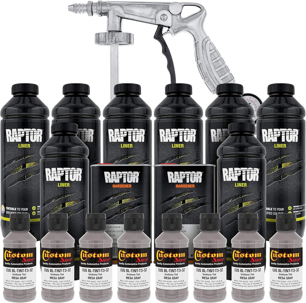 Mesa Gray Urethane Spray-On Truck Bed Liner Kit, 8 Liters A587