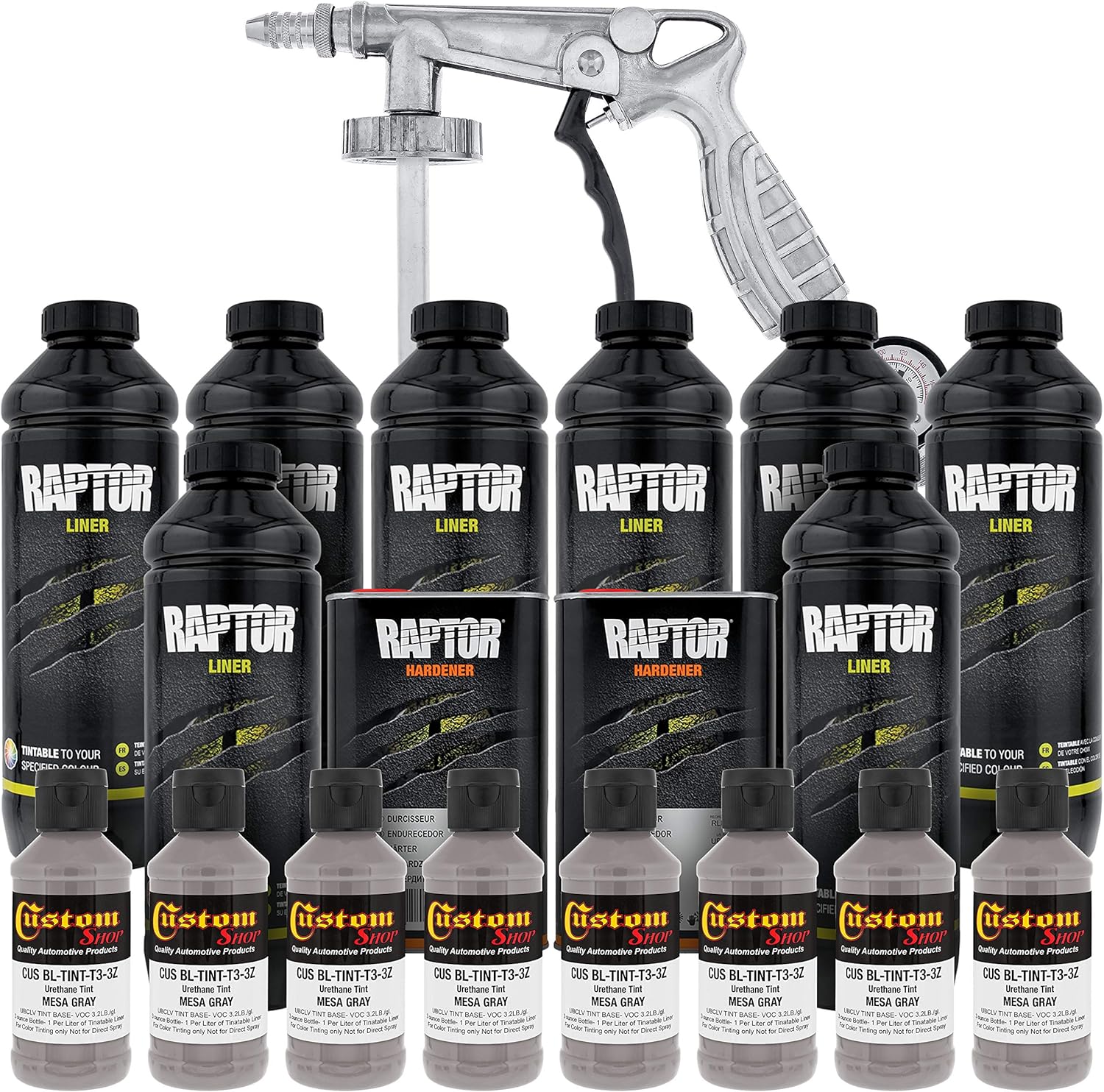 Mesa Gray Urethane Spray-On Truck Bed Liner Kit, 8 Liters A587