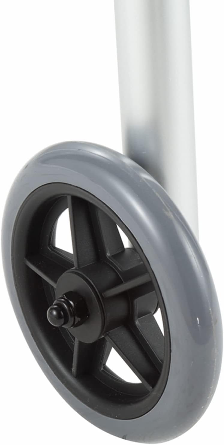 Rubber Universal Walker Caster Wheel 1 Pair 4 PCS T136