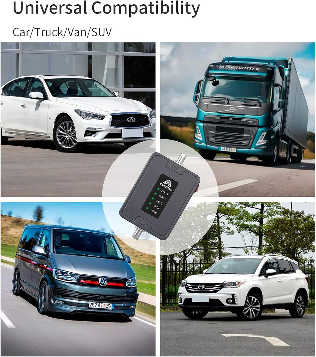 5 Bands Vehicle Cell Signal Booster D1715