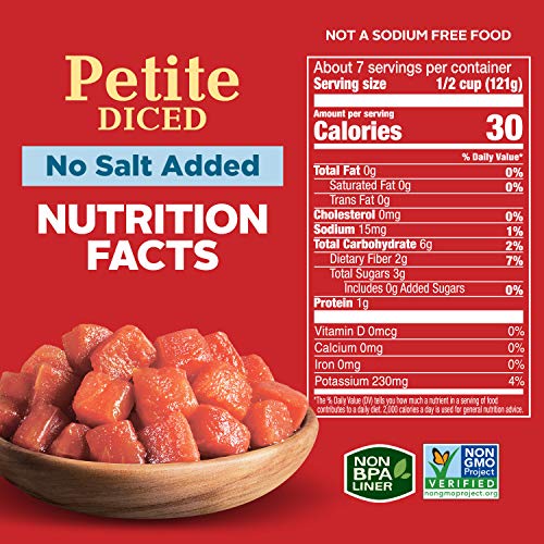 14.5 oz 12 Pack Petite Diced Tomatoes V493317