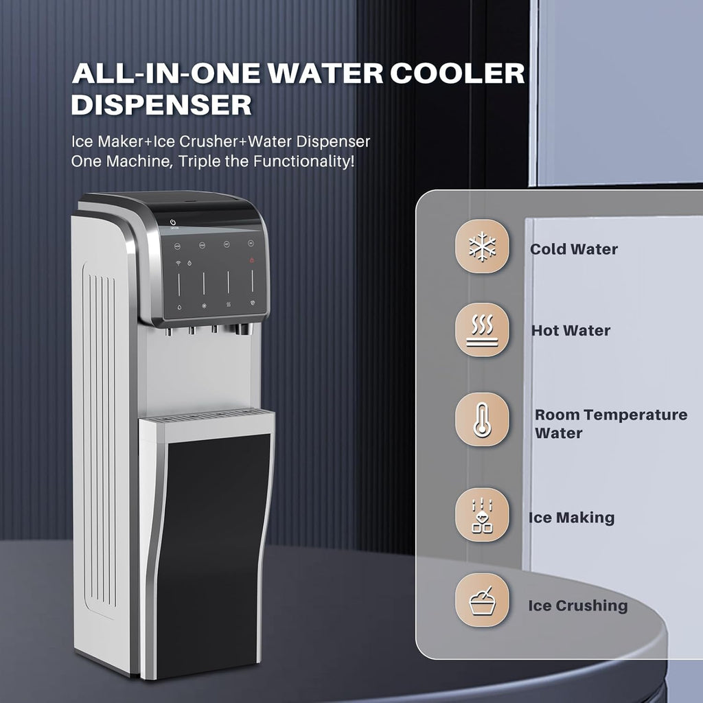 Stainless Steel Water Dispenser with Ice Maker M796020
