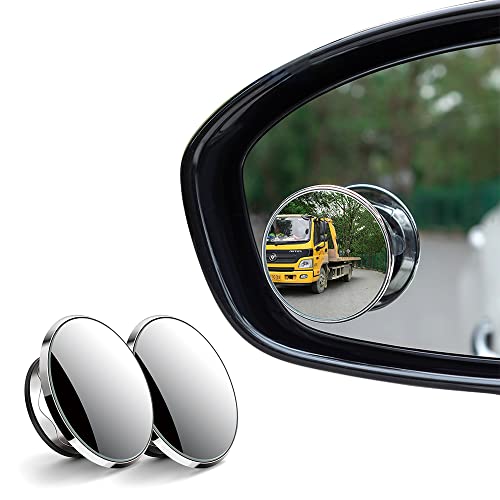 2 Pack Car Blind Spot Mirror with 9D Glass, 360° Adjustable (Black) A23352
