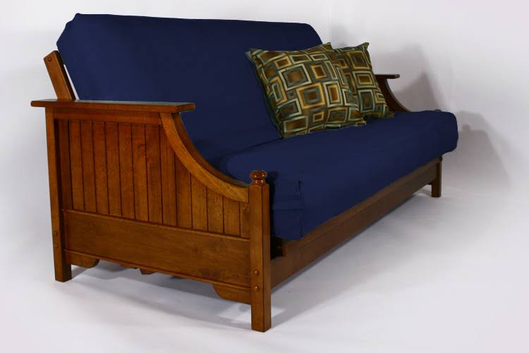 Navy Organic Cotton Twill Futon Cover C49381