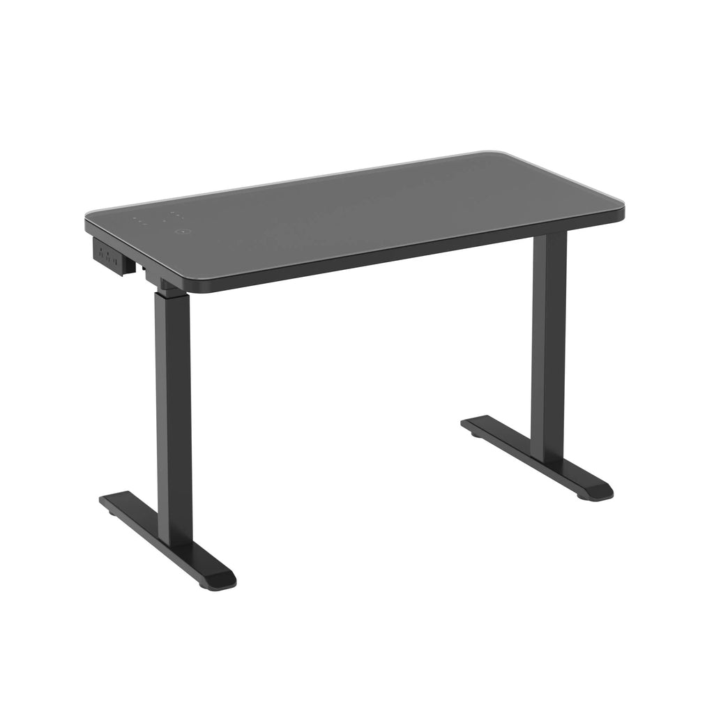 Black Glass Standing Desk A661