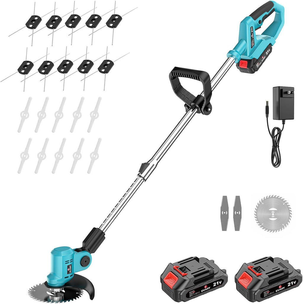 21V Cordless String Trimmer with 6000mAh Battery T7035