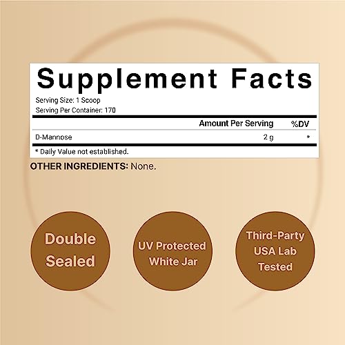 D-Mannose 500mg Capsules 2000mg Per Serving 240 Veggie Capsules Cranberry Extract 400mg A195844