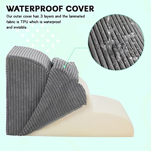 2 Steps High Density Foam Waterproof Pet Stairs with Removable Washable Cover G260529