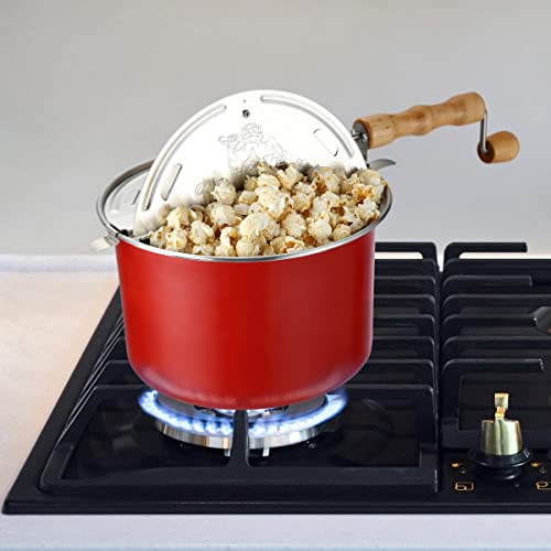 Stainless Steel Stove Top Popcorn Popper, 6 Quart S650
