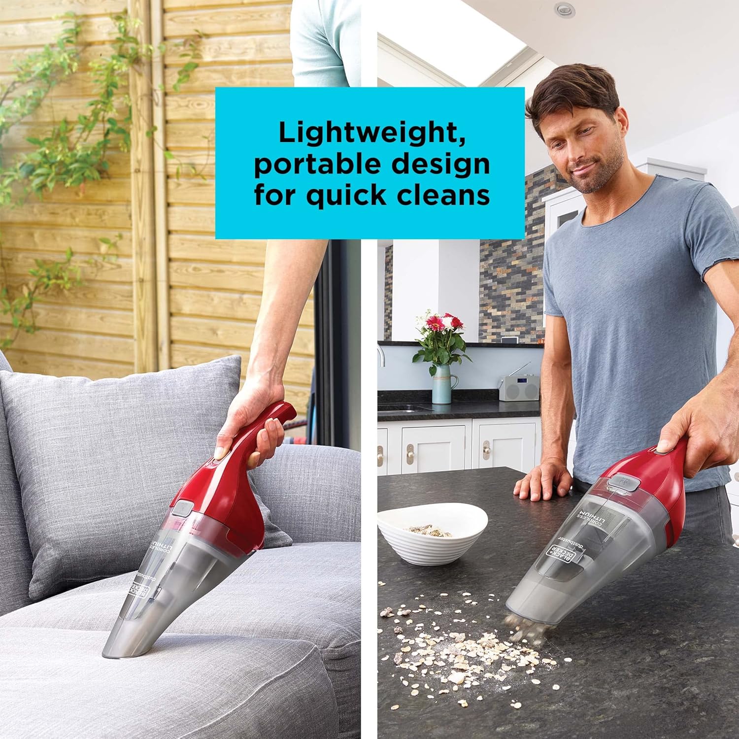 Red Cordless Handheld Vacuum O567