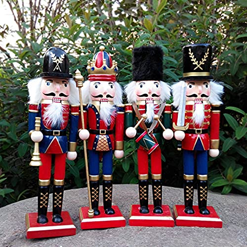 12 Inch Wooden Nutcracker Ornaments Christmas Decoration Figures S4156