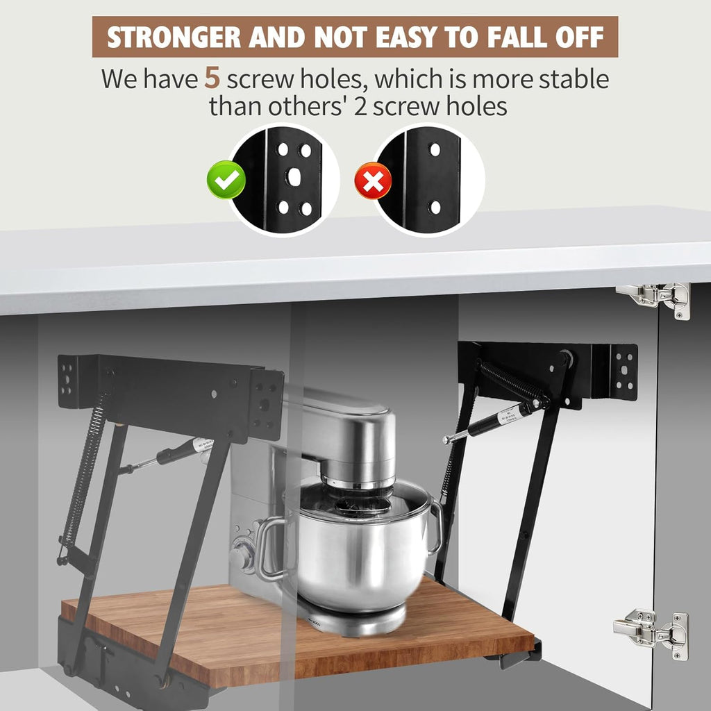 Appliance Lift with Soft-Close, Zinc Finish Z8851