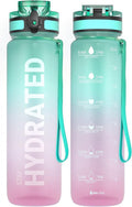 32oz Tritan BPA Free Water Bottle with Time Marker M289