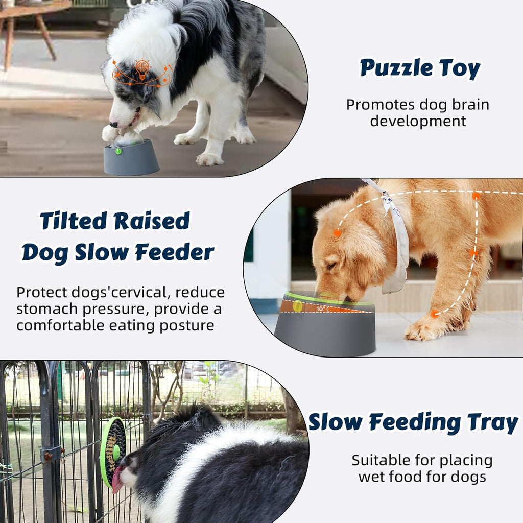 3 in 1 Rotatable Puzzle Dog Slow Feeder Toy T815833