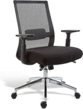 Black Fabric Mesh Swivel Task Chair, 2/Pack F152831