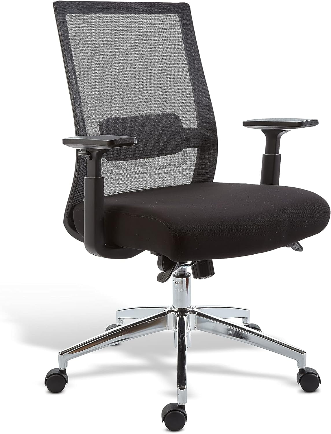 Black Fabric Mesh Swivel Task Chair, 2/Pack F152831