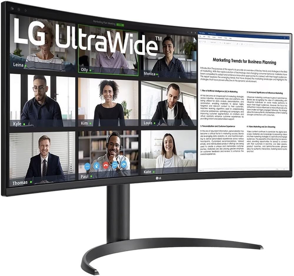 34'' UltraWide QHD Curved Monitor with USB Type-C W983