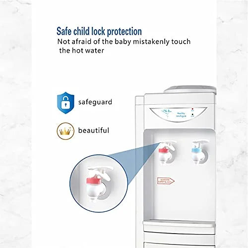 White 5 Gallon Top Loading Plastic Water Cooler Dispenser with Child Safety Lock K3762