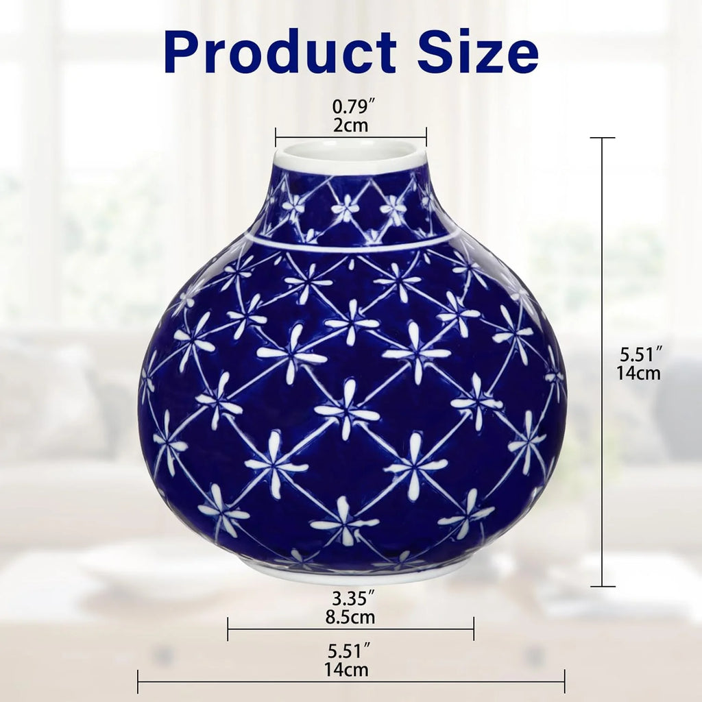 Blue and White Porcelain Ceramic Vases A83247