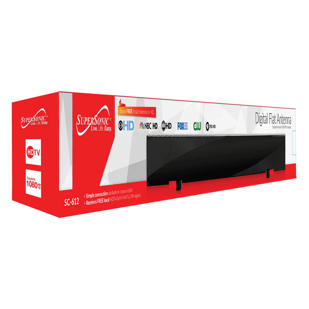 15.6" HD LED TV/DVD Combo 720p 60Hz and HDTV Flat Digital Antenna U54781