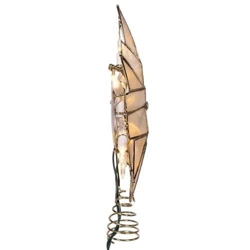 10-Light 6-Point Capiz Star Treetop H31841