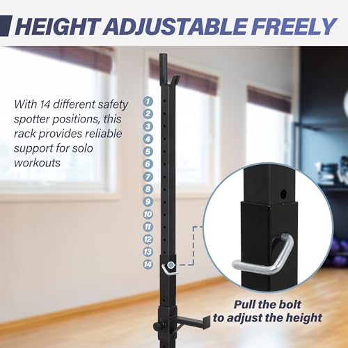 Adjustable Steel Squat Rack Pair 41"-66" L59809