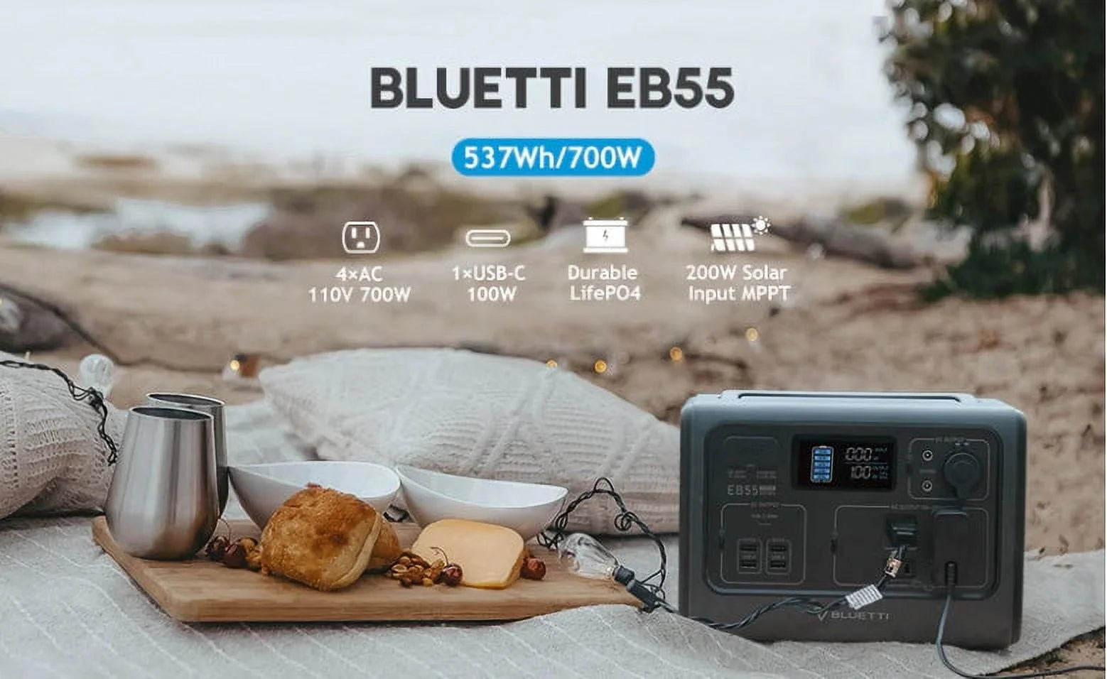 700W 537WH Portable Power Station A259232